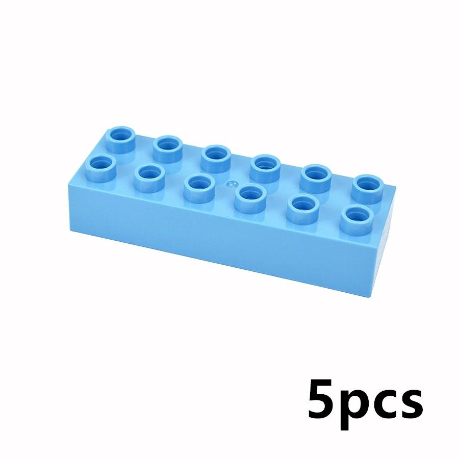 MOC Big Size Bulk Bricks Thick Building Blocks Educational Kid Creative Toys Slope Thin Large Particles Compatible With Duploes
