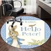 1pc Peter Rabbit1 Design Printed Area Round Carpet for Bedroom Living Room Home Decor Rugs Mat Non Slip Mat Rug for Bedside