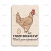 Funny Welcome to The Farm Metal Signs Vintage Art Chicken Poster Metal Tin Sign Perfect Gift for Garden Farm Shop Wall Decor