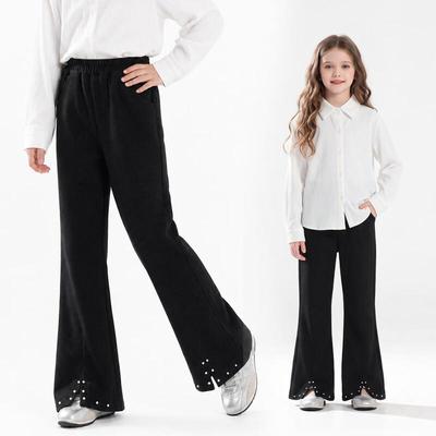 Monteal Girls' Beaded Flare Casual Pants