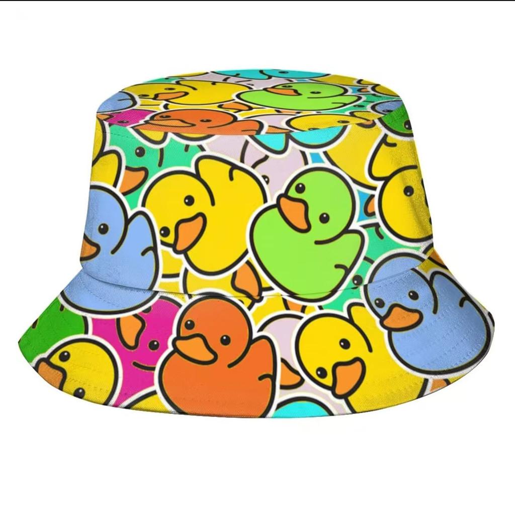 Spring Summer Flower Leaf Print Fisherman Hat With Sunshade For Casual Wear