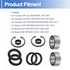 91256-HM7-003 Front Wheel Bearings Seals Kit Fits for ATV Foreman 400 450 500, Rubicon 500 650 680 Replace 91051-HA7-651 91209-HN2-003
