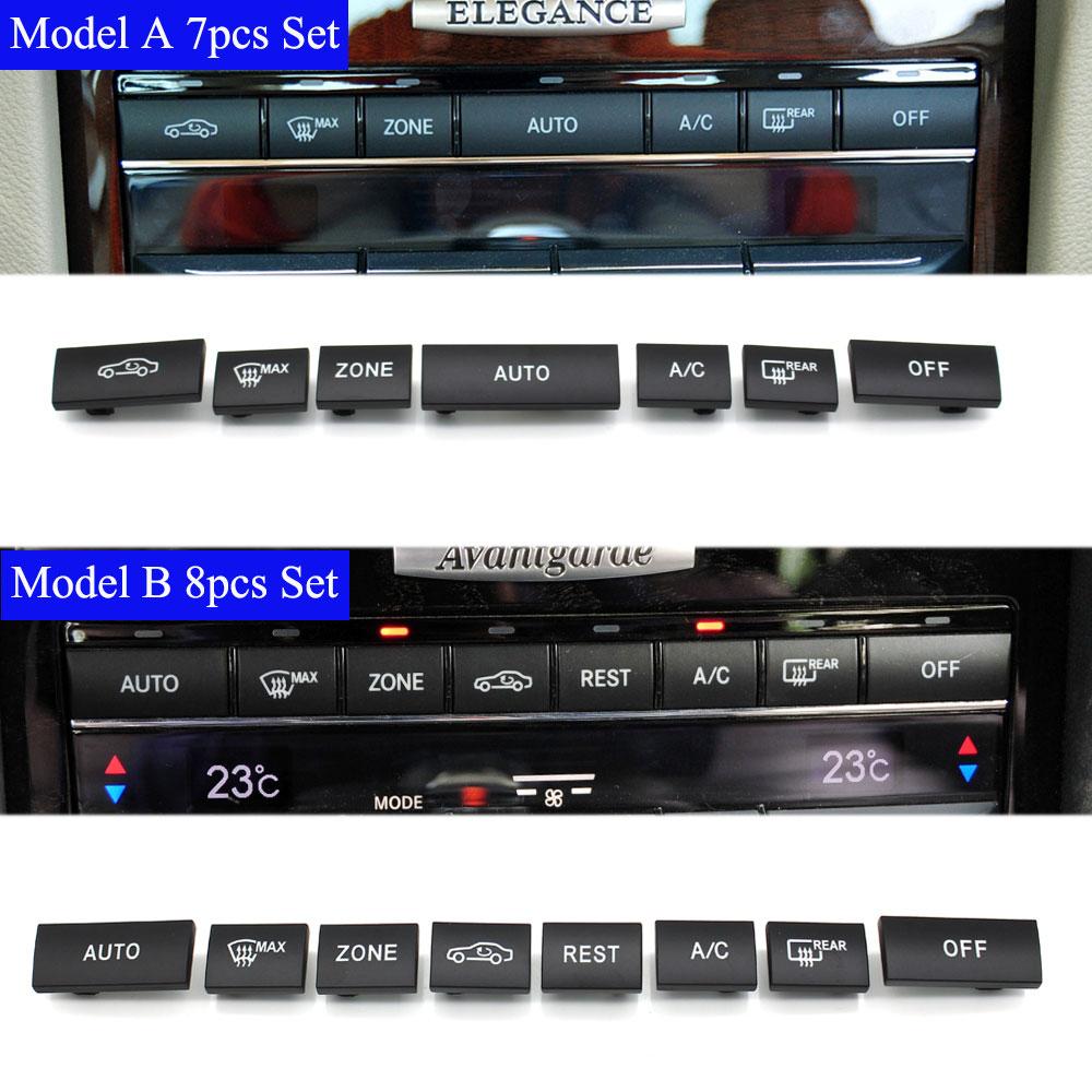 Für Mercedes Benz E Klasse W212 Dash Konsole AC Heizung Control Taste Abdeckung Auto Zubehör Klimaanlage Klima Schlüssel