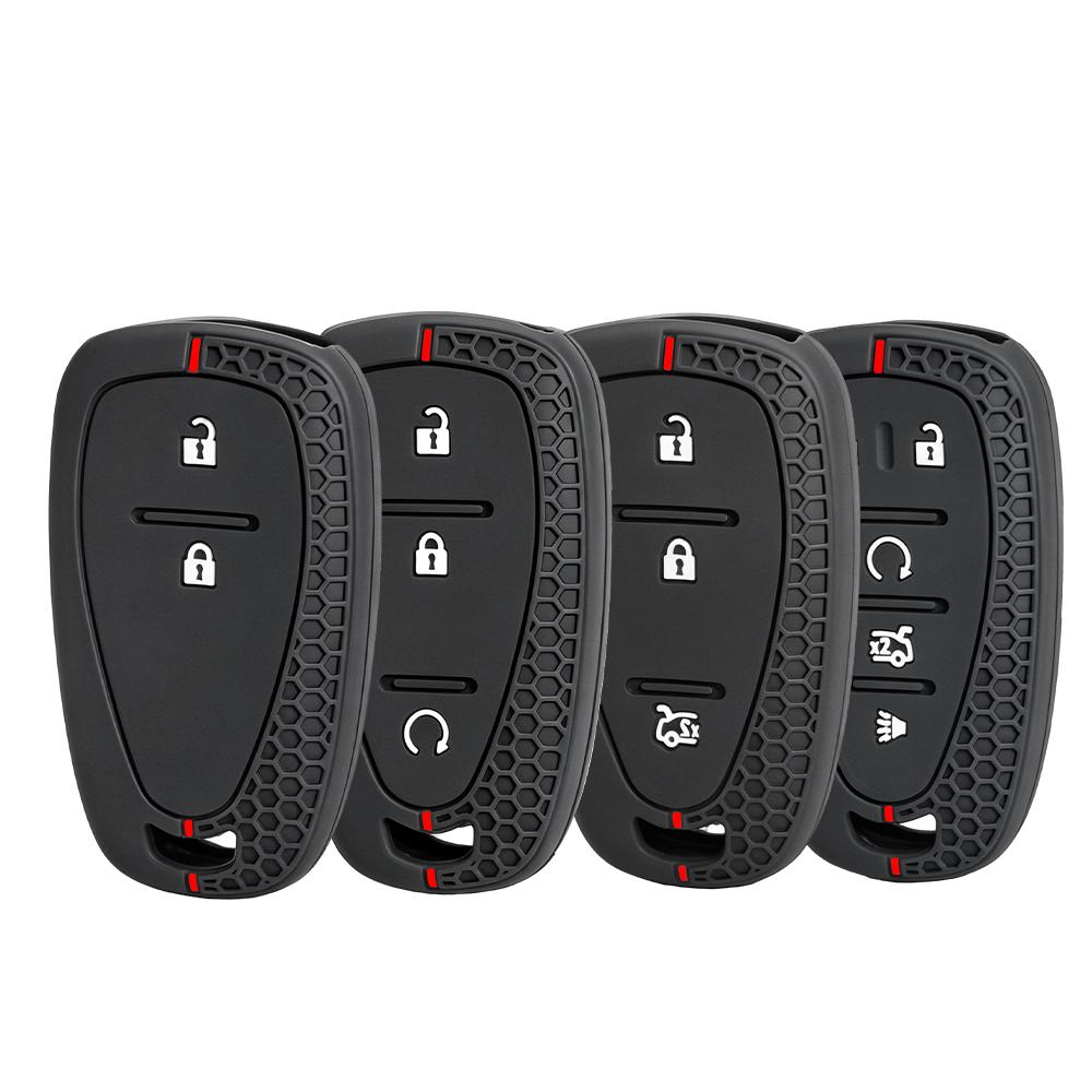 For Chevrolet Malibu Blazer Traverse Seeker Onix Equino Volt Bolt Trax Orlando Cruze Spark Sonic Silicone Car Key Case Cover