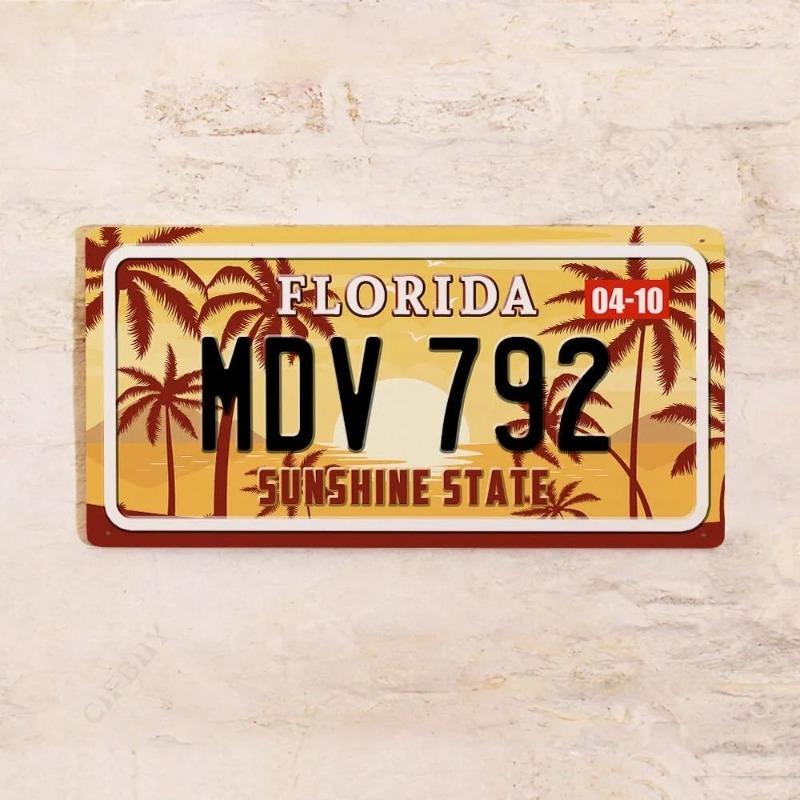 Colorado USA Souvenir License Plate, Metal Auto Wall Decor 15x30cm