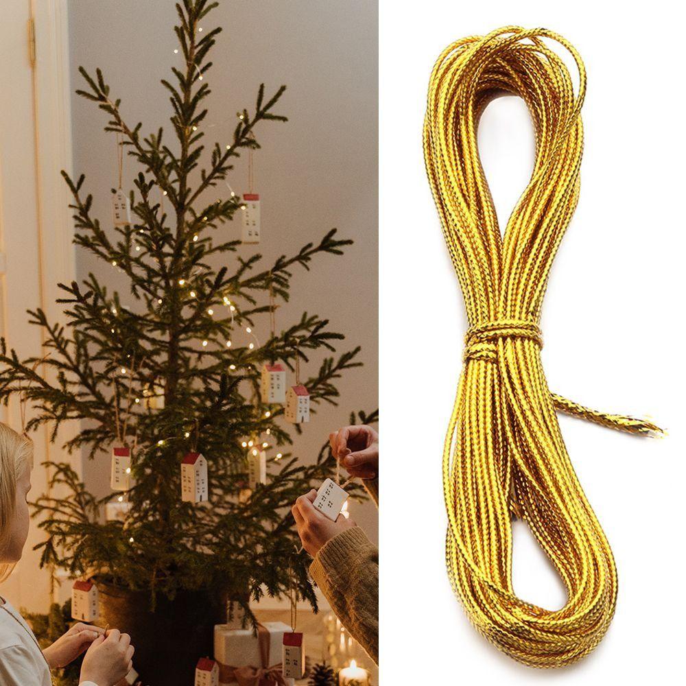 Cordeau Cordon Couleur Or Argent 90M de Longueur Cordon à Perles Nouveau Cordon à Tresser Bracelet DIY