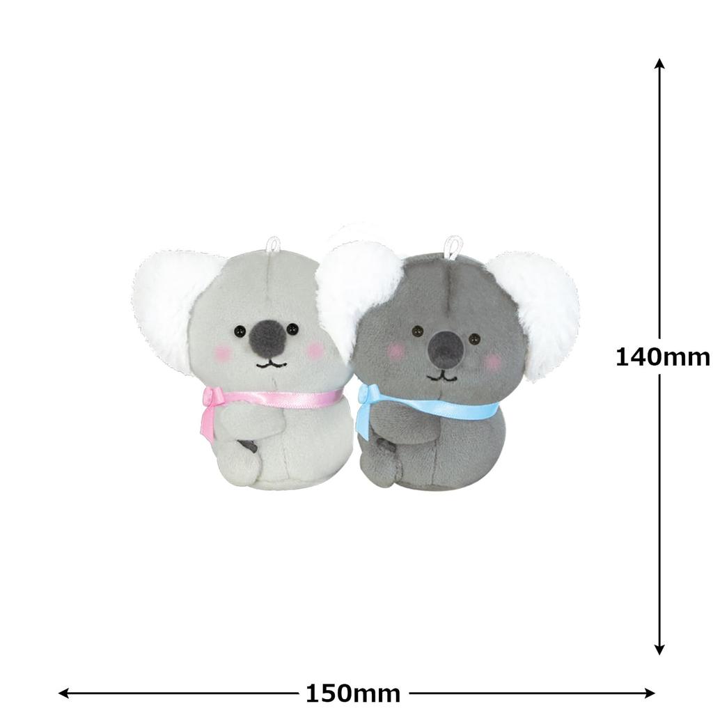 Crux Nico Nui Keychain Set of 2 Matching Koala Plush Toys with Magnetic Cheeks (Product Number: 110370)