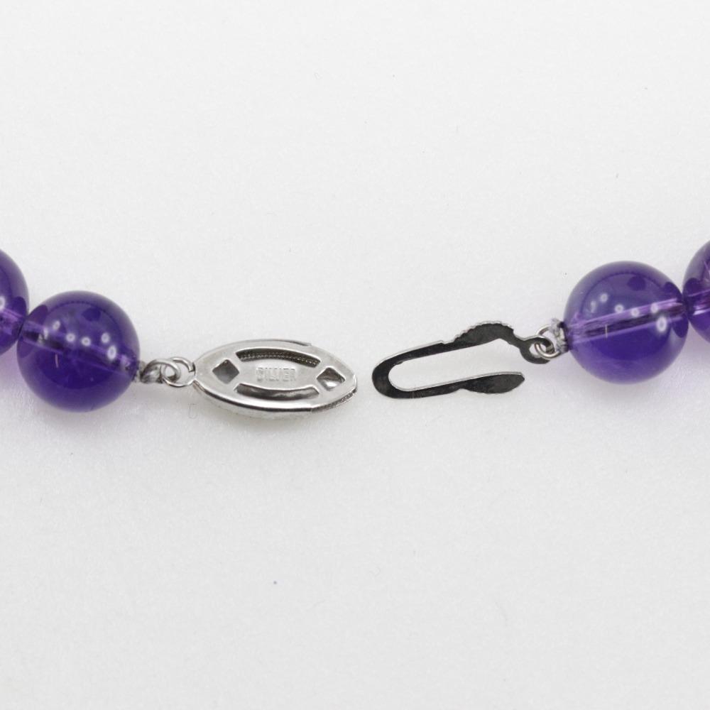 Necklace Purple amethyst/Silver 65.6g Women Used