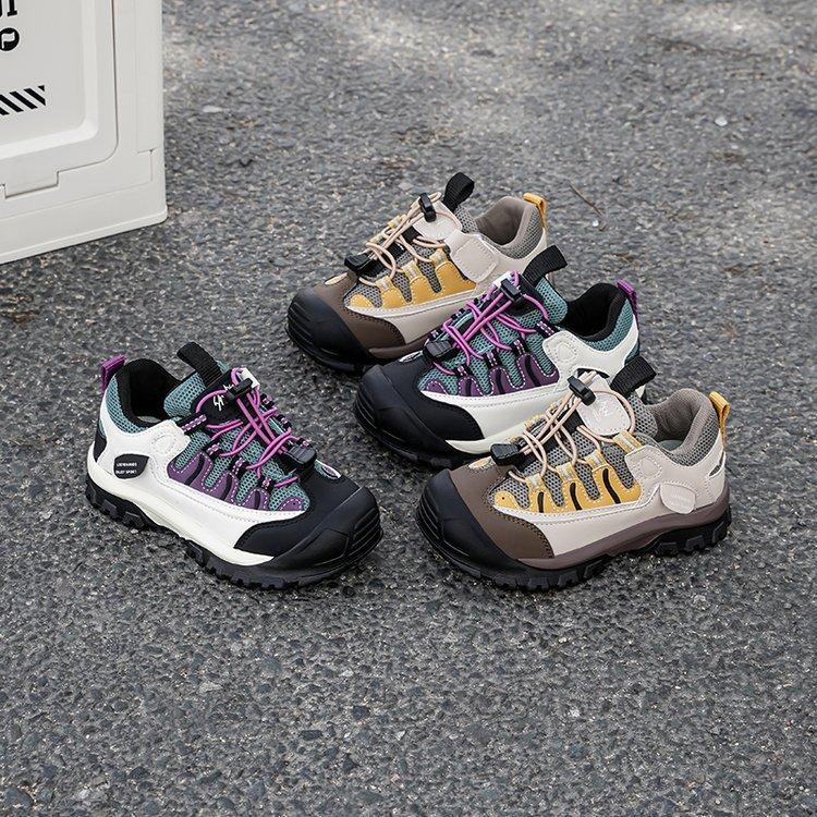 Girls Shoes Youth Sports Shoes 2025 New Spring and Autumn Versatile Casual Non-slip Children's Outdoor Hiking Shoes