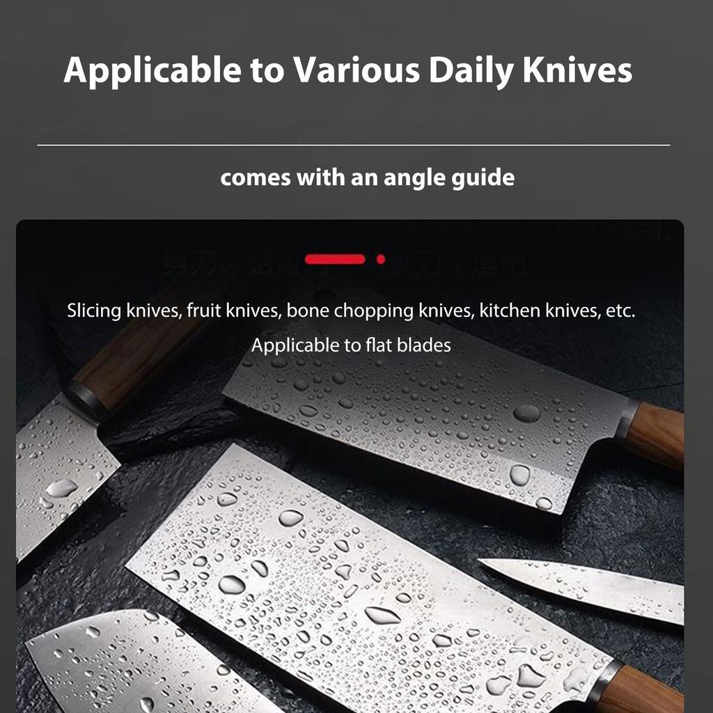 2 Stage Electric Knife Sharpener 20 Degree Straight Edge for Kitchen Knife Sharpening and Polishing