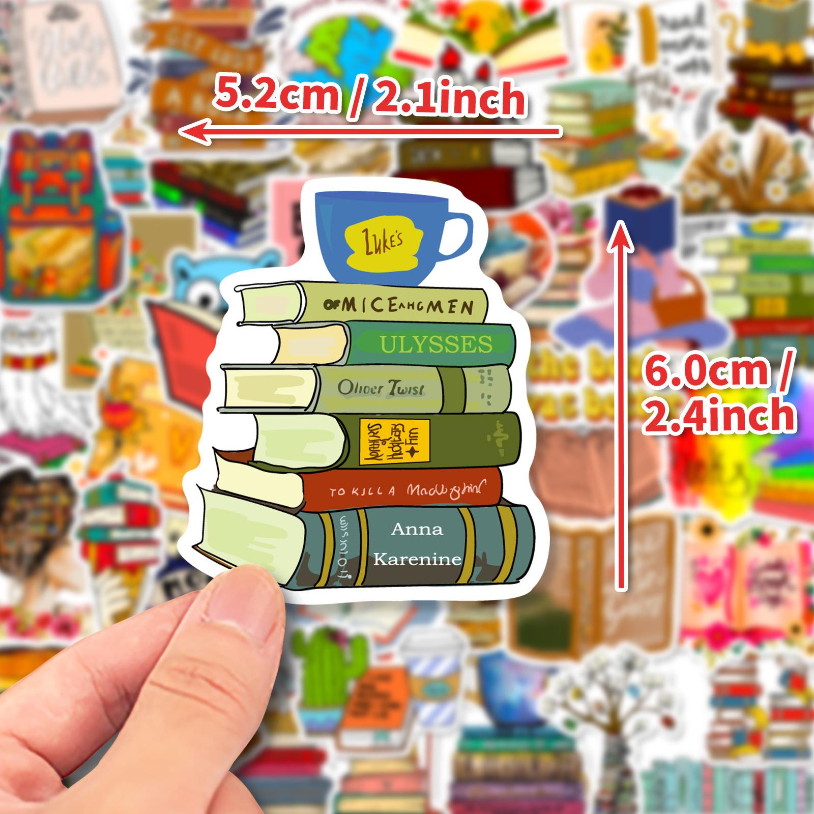 

50 Books Reading Graffiti Stickers Decorating Computers Mobile Phones Tablets Waterproof Stickers