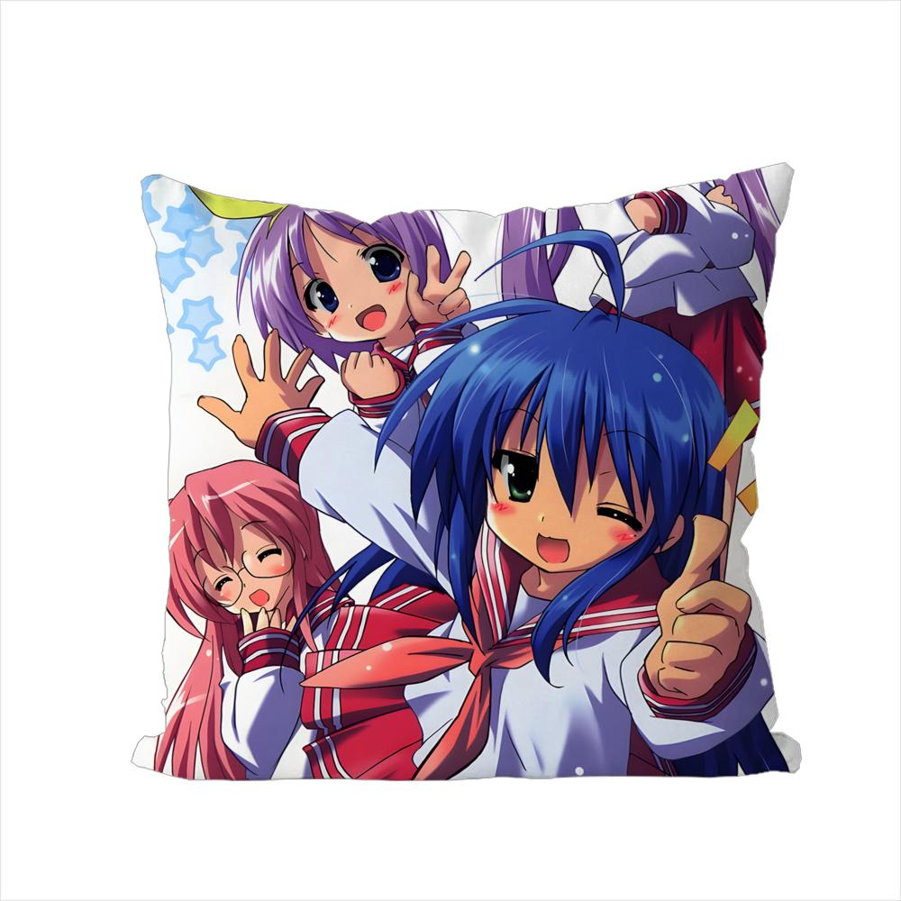 Lucky Star Pillow Case For Car Sofa Decorative Home Doublesided Print Plush Square Throw Pillow Cushion Cover