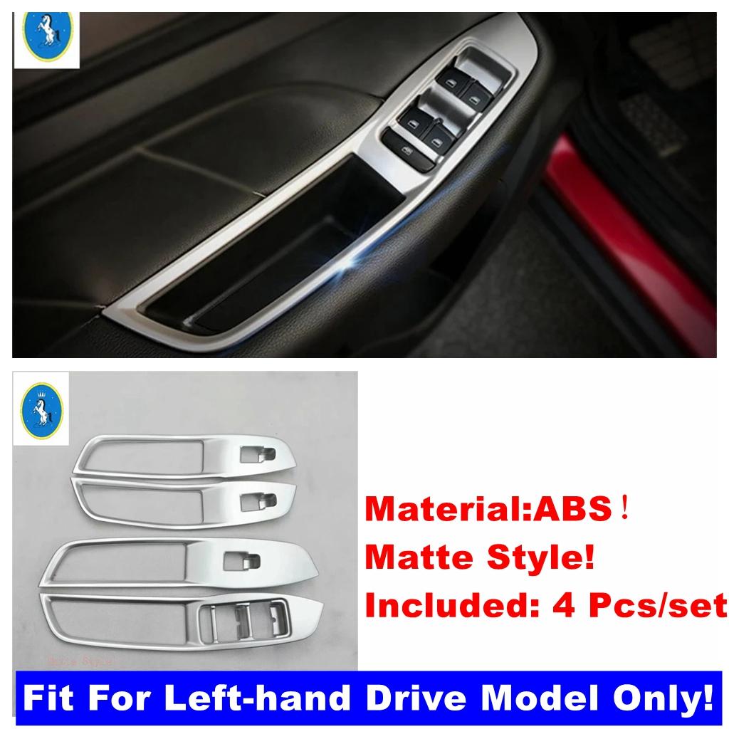 Inner Car Door Handle Holder Window Lift Button Switch Panel Cover Trim For MG ZS 2018 - Matte / Carbon Fiber Accessories Matte Style