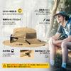 Safari Hat Adventure Hat Foldable Boonie Hat Stylish Fishing Hat Sun Hat Hat Detachable Chin Strap Spring Summer Autumn Wide Brim Military Hat UV