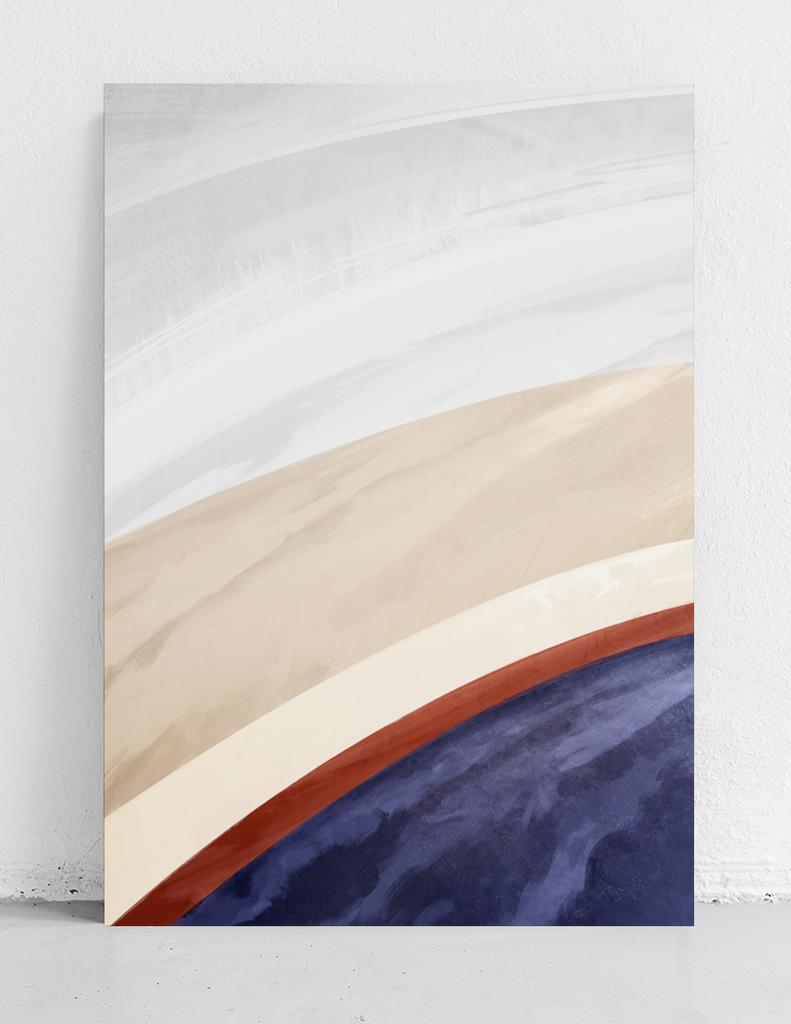 Poster Abstraction Multicolor Ombre