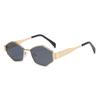 2024 Women's Fashion Polygonal Metal Sunglasses - European & American Style
