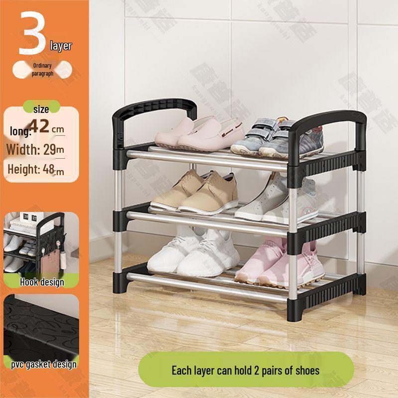 Sturdy Multi-Layer Dustproof Shoe Rack with Cover for Home and Dorm Entryways