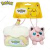 Original Pokemon Gengar Sprigatito Pikachu Plush Toys Keychains Kawaii Rowlet Piplup Jigglypuff Stuffed Peluche Dolls Pendants