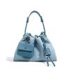 Designer Brand Fashion Women's Denim Handbag Minimalist Crossbody Messenger Lady Pouch Design Tote Shoulder Bag Spring Summer 2026 Collection