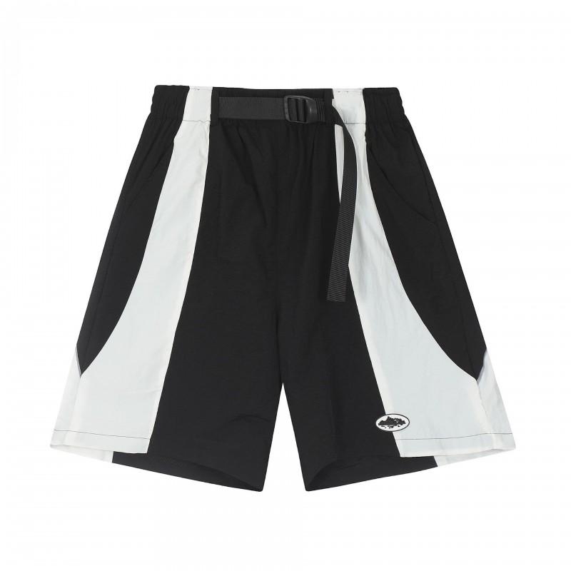 Corteiz Streetwear Short Pants Men Women Alcatraz Ship Print Loose Fit Cotton Shorts