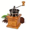 Classic Hand-Cranked Solid Wood Home Vintage Bean Mill Ceramic Core Coffee Bean Grinder Grinder Mini Coffee Maker Coffee Grinder