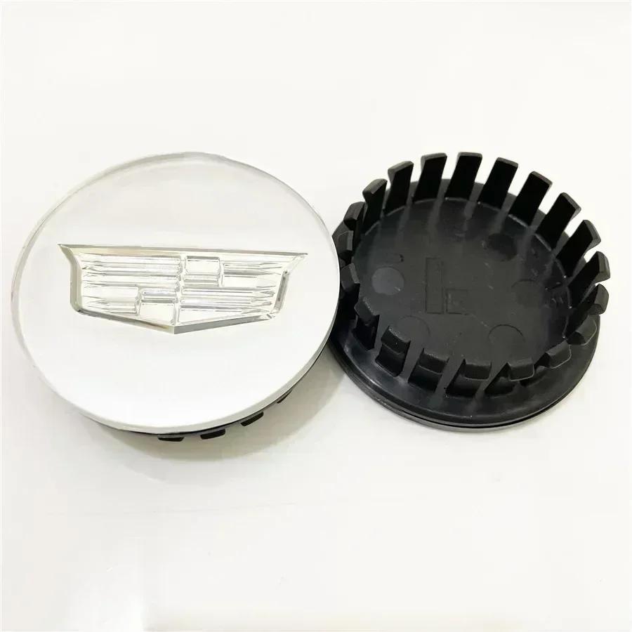 AABKH1 67mm Car Wheel Center Hub Cap Rim Cover Stickers for Cadillac CT4 CT5 GT4 STS SLS XLR SLR XT4 XT5 XT6 SRX XTS ELR BLS Escalade