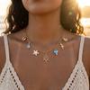New Design Metal Starfish Shell Chain Necklace For Women Bohemia Conch Scallops Choker Summer Beach Party Vacation Jewelry Gift