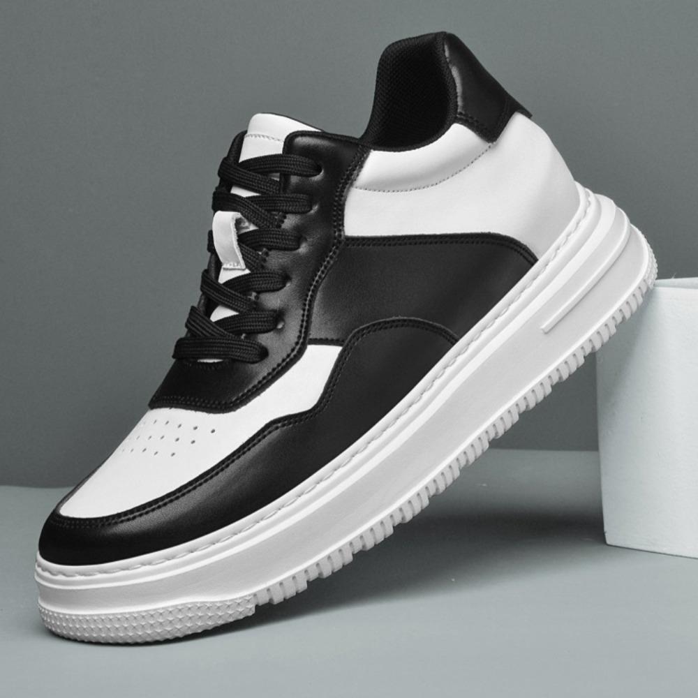 

Men Spring Autumn Casual Sneakers Leather Comfortable Casual Black White 47Men BusinessLeather Shoes Soft Moccasin Solid 47