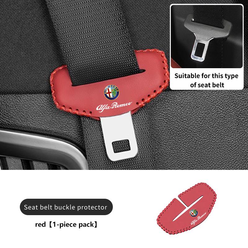 For Alfa Romeo Car Seatbelt Buckle Cover Protector Cover Anti-scratch Cover GT Stelvio F1 Brera Volante Tonale Gloria Disco def789