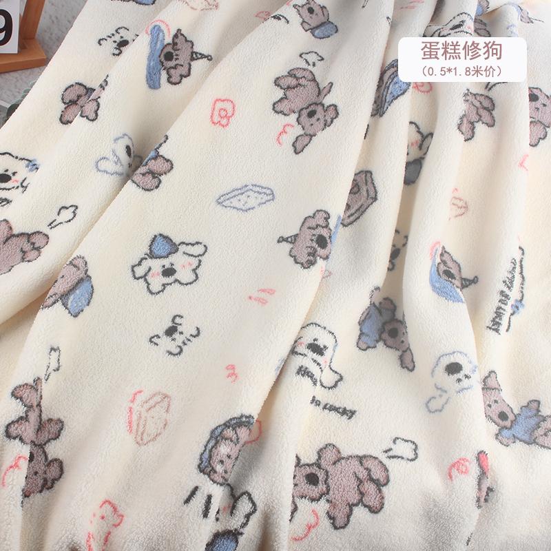 Polar Fleece Printed Cloth High Quality Velvet Clothing Super Soft Cotton Wool Blanket Plush Handmade Sewing Warm