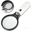 Handheld Magnifying Glasses With Light LED Illuminated Magnifier With 3X/45X High Magnification for Elderly Reading