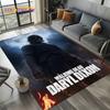 TWD Walking Dead Rick Daryl Horror TV Carpet Rug for Living Room Bedroom Home Sofa Decoration,Kids Area Rug Non-slip Floor Mat