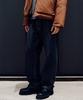 SHIFT.G Washed Wide Denim Pants Black