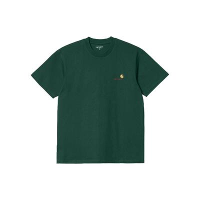 S/S American Script T-Shirt Men T-Shirts Green I029956-827-XX