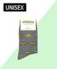 Eonbidei Unisex Taxi Pattern Socks - Gray