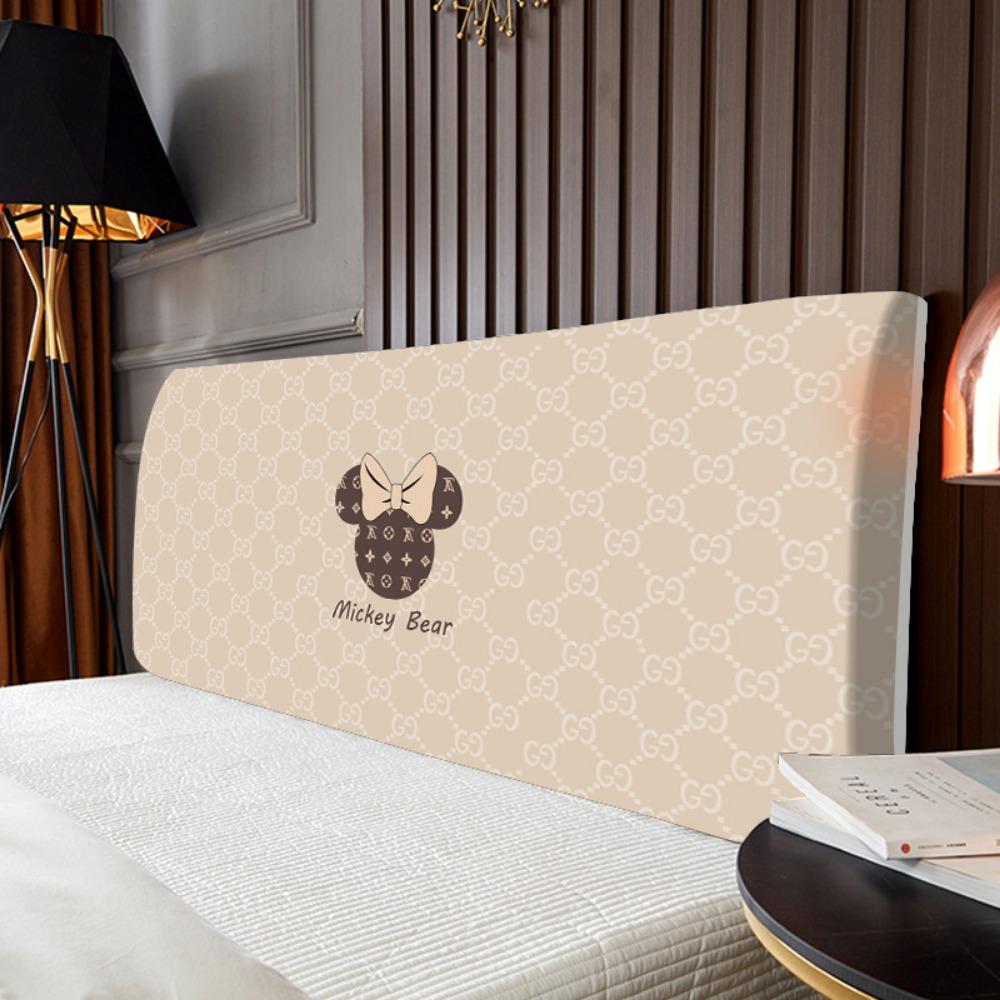 Nordic Nantong Bedside Cover Bedroom Bedside Backrest Cover Elastic Dustproof Soft Bag Fabric Protective Cover