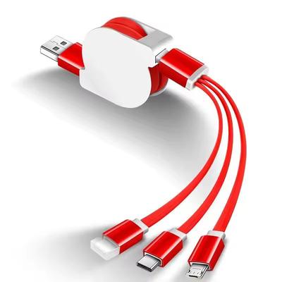 3-in-1 USB-Kabel Micro-USB-Handyladegerät Typ-C-Ladekabel Handykabel für iPhone 13 12 Pro Max Xiaomi Redmi
