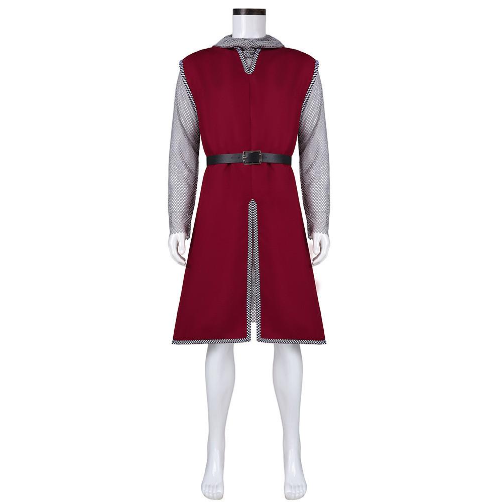 Medieval Knight Costume Cosplay Suit With Polyester Fabric For Halloween And Streetwear Enthusiasts