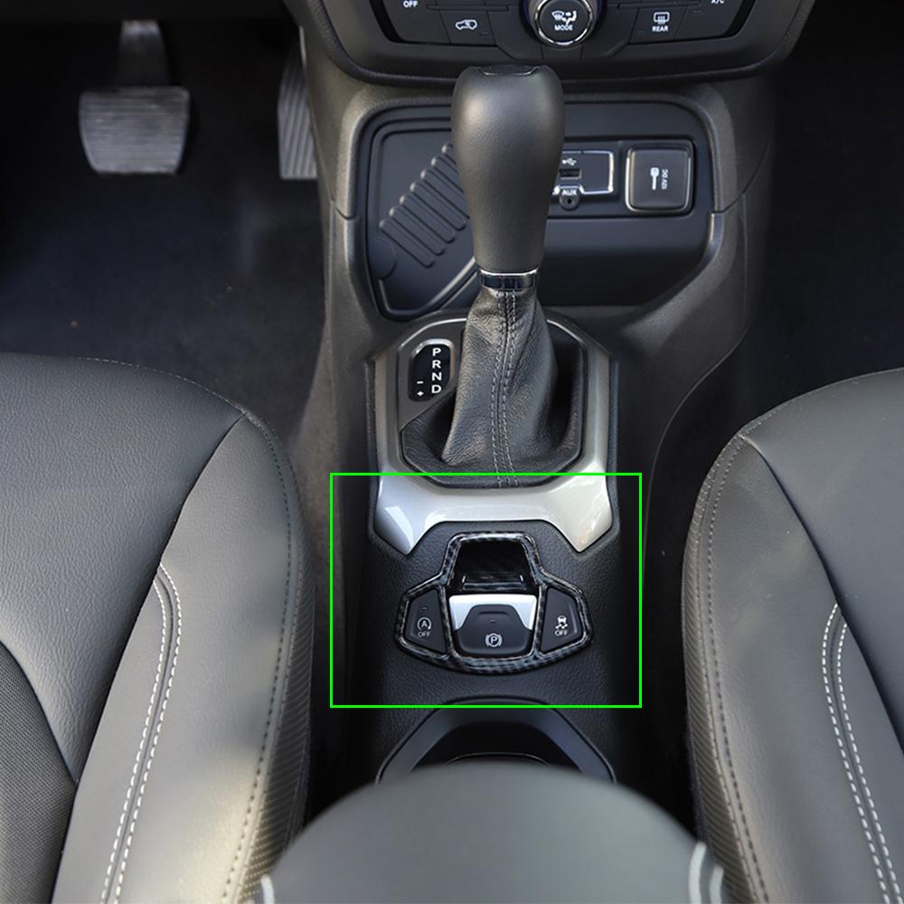 Car Electronic Handbrake Button Decoration Trim Stickers for Jeep Renegade 2016 2017 2018 2022 Interior