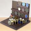 Challenge Medal Display Stand, Holder, Organizer, Wooden Shelf for Exhibition Medals