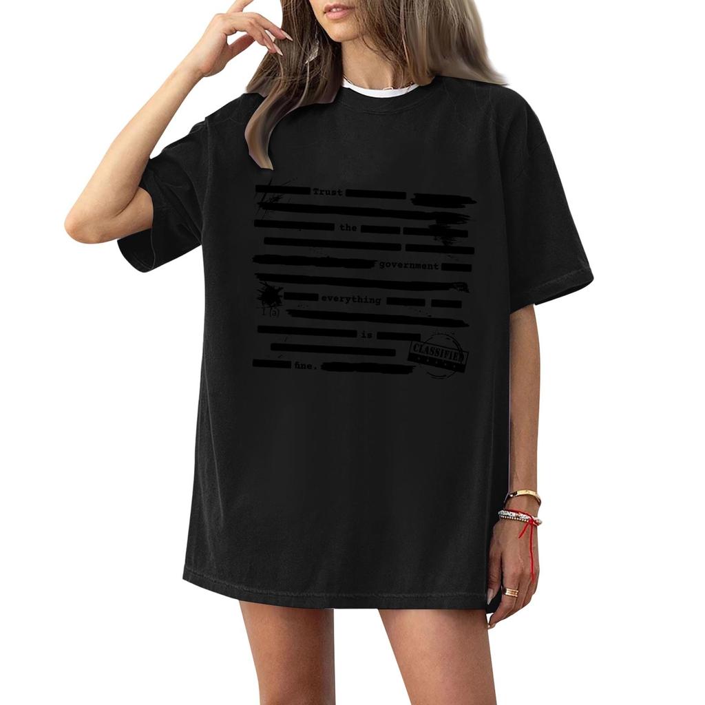 Women's And Men's Fashionable Round Neck Casual Print Short Sleeved T-shirt Top