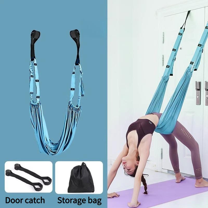 1PC Aerial Yoga Suspender Household Fitness Equipment Yoga Backbend Inverted Tension Rope Hanging Door Yoga Stretch Belt