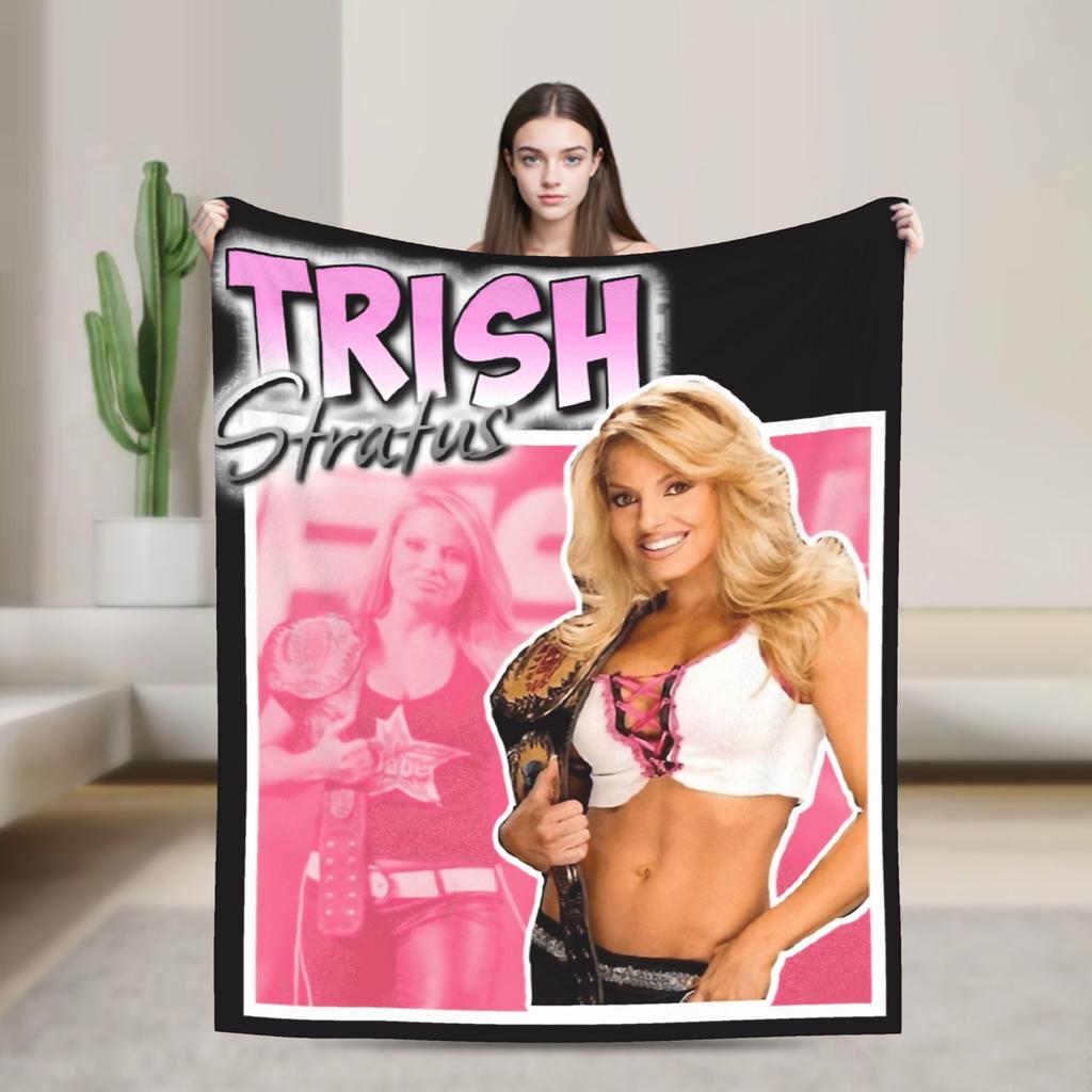 Super Warme Decke Camping AJ Lee Wrestling Divas Überwurfdecke Flanell Tagesdecke Für Draußen Neuheit Sofa Bettbezug