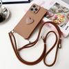 Cute Love Heart Pattern Solid Color TPU Soft Case For iPhone 16 Plus 15 Pro Max 14 Pro 13 12 11 Lanyard Lens Protection Matte Shockproof Phone Cover
