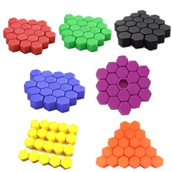 20X 19Mm Silicone Car Wheel Nut Lug Hub Covers Bolt Cap Dust Cover Protector