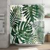 Boho Plant Shower Curtains Green Leaf Tropical Shower Curtain For Bathroom Set Palm Botanical Bohemia Bath Screen Bathroom Decor