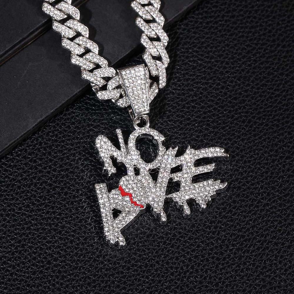 European-American Exaggerated Hip Hop Rhinestone Pendant Jewelry for Men & Women