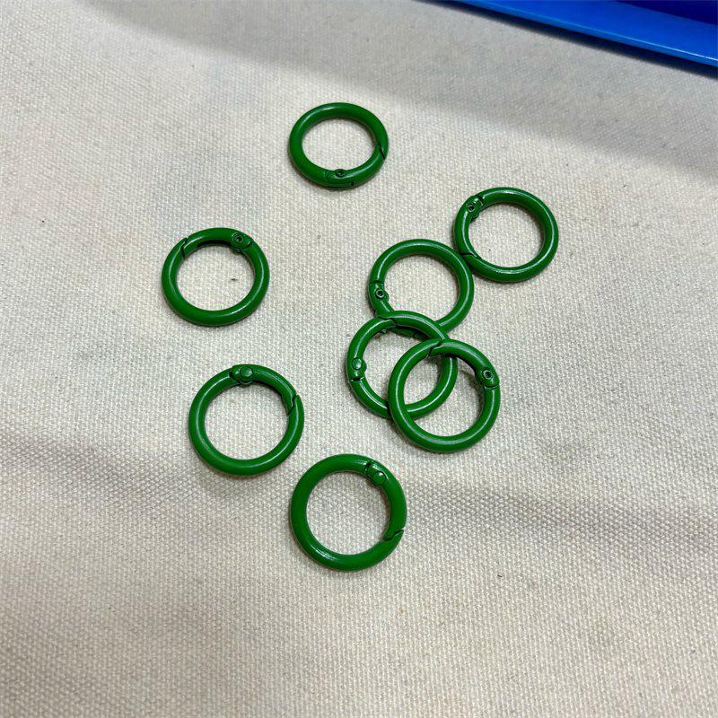 Colorful Metal Spring Ring Keychain & Phone Charm Accessories