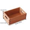 1/12 Dollhouse Mini Wooden Storage Basket Dollhouse Simulation Furniture Model Dolls House Micro Scene Decor Accessories
