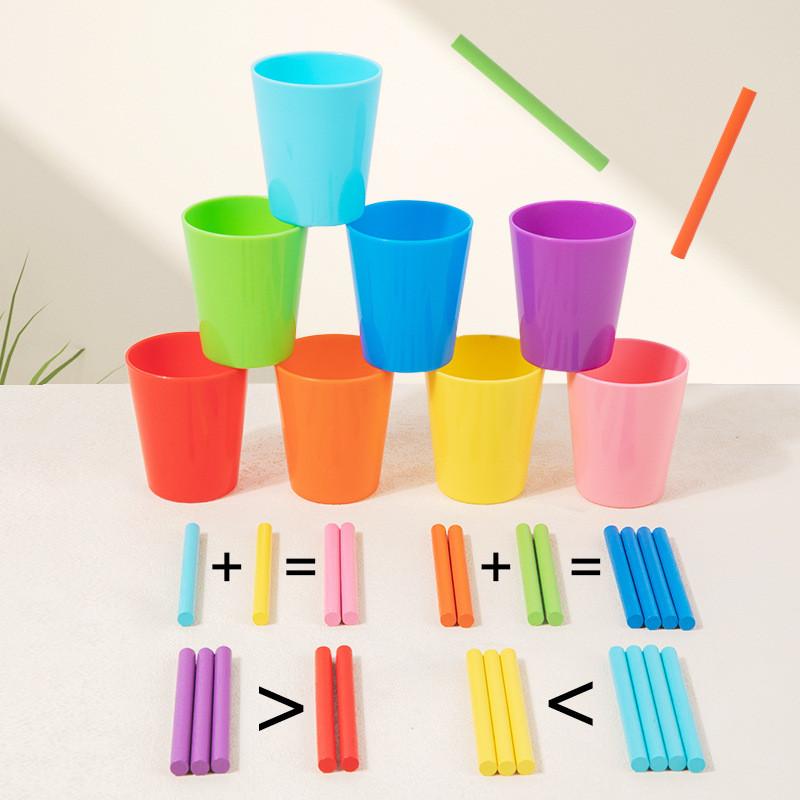 Mathematical Color Classification Operation Color Cup Children Toy Puzzle